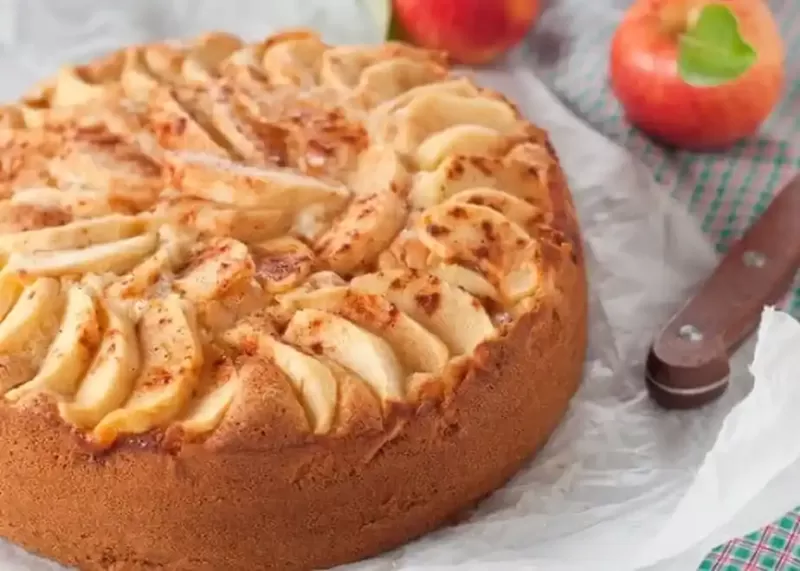 Bolo de Maçã com Canela